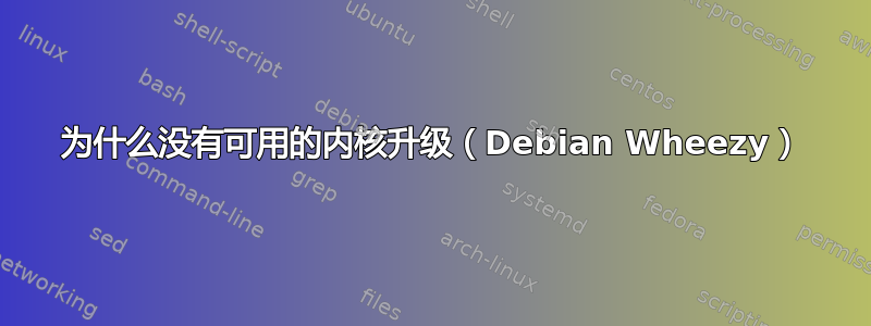 为什么没有可用的内核升级（Debian Wheezy）