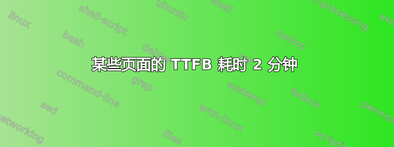 某些页面的 TTFB 耗时 2 分钟