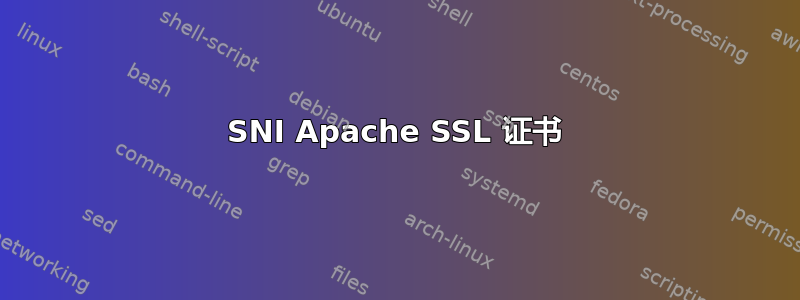 SNI Apache SSL 证书