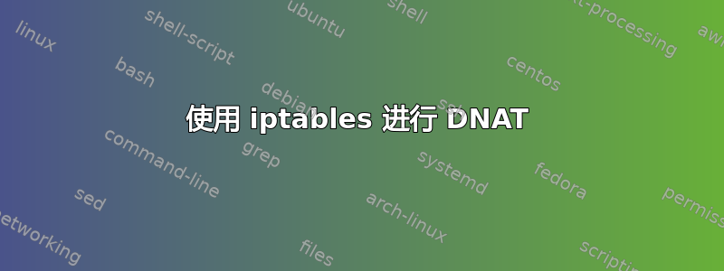 使用 iptables 进行 DNAT