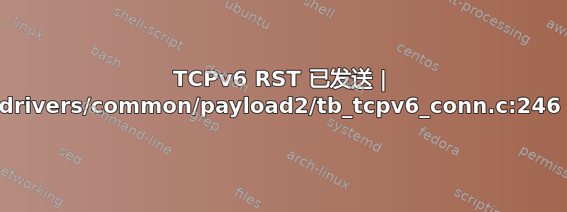 TCPv6 RST 已发送 | drivers/common/payload2/tb_tcpv6_conn.c:246