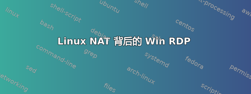 Linux NAT 背后的 Win RDP