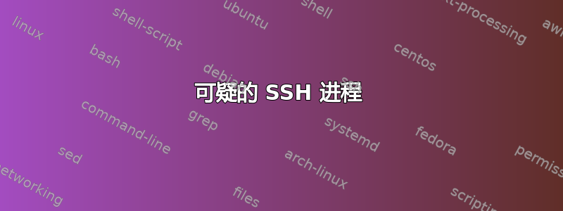 可疑的 SSH 进程