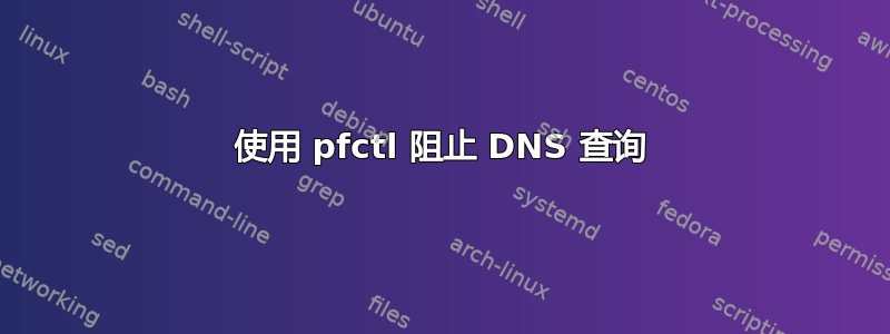 使用 pfctl 阻止 DNS 查询