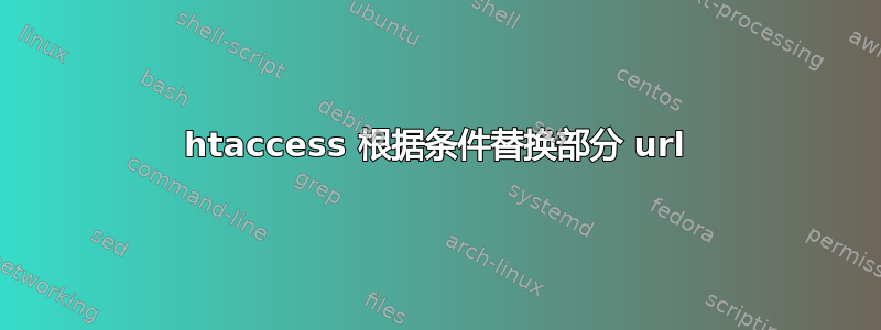 htaccess 根据条件替换部分 url