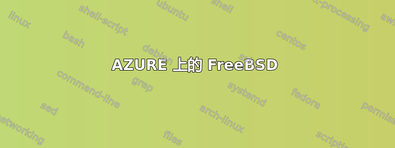 AZURE 上的 FreeBSD