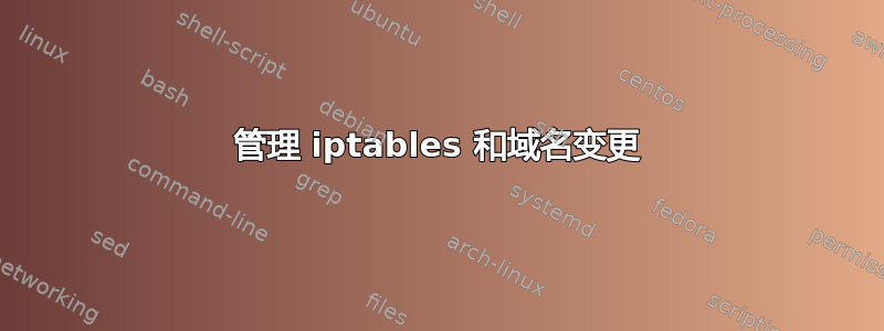 管理 iptables 和域名变更