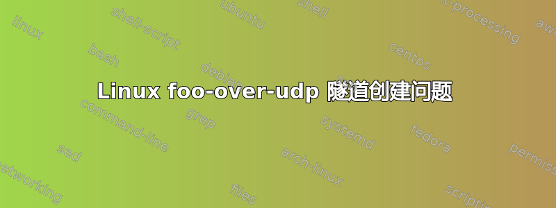 Linux foo-over-udp 隧道创建问题