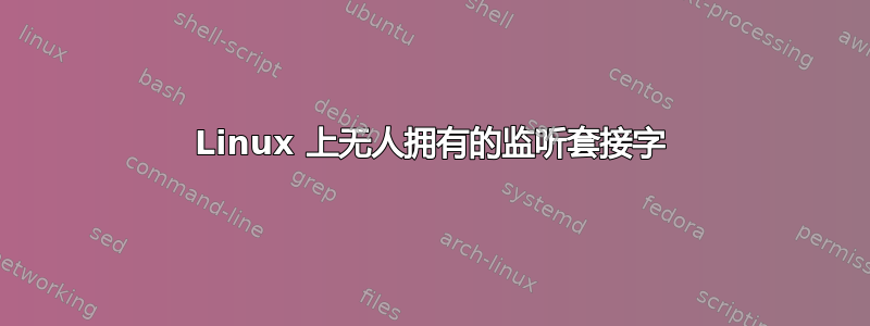 Linux 上无人拥有的监听套接字