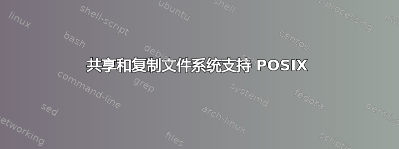 共享和复制文件系统支持 POSIX