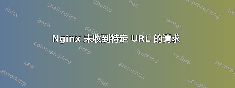 Nginx 未收到特定 URL 的请求