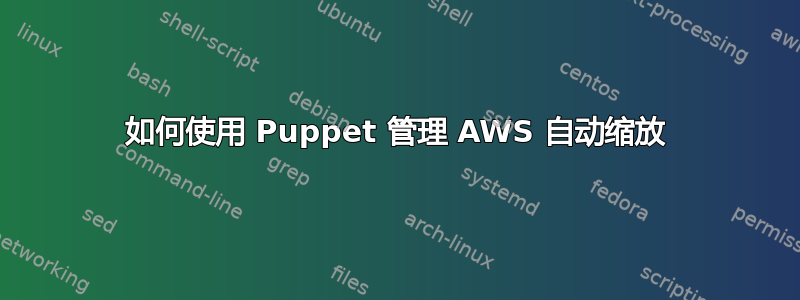 如何使用 Puppet 管理 AWS 自动缩放