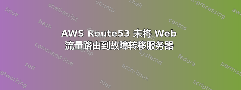 AWS Route53 未将 Web 流量路由到故障转移服务器