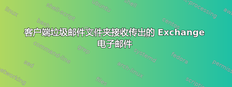 客户端垃圾邮件文件夹接收传出的 Exchange 电子邮件