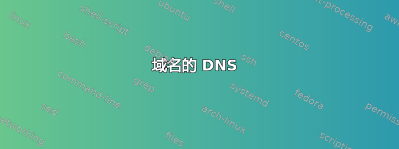 域名的 DNS 