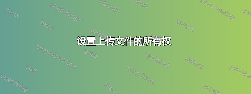 设置上传文件的所有权