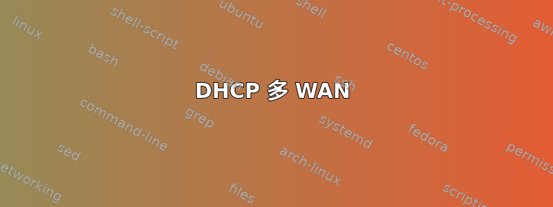 DHCP 多 WAN