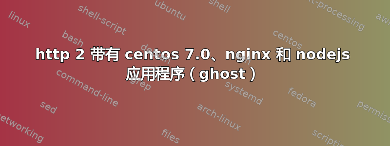 http 2 带有 centos 7.0、nginx 和 nodejs 应用程序（ghost）