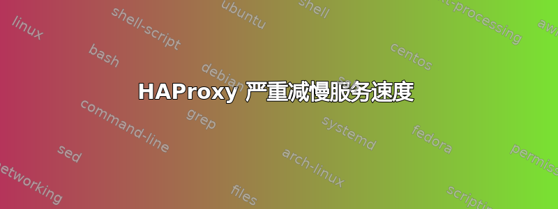 HAProxy 严重减慢服务速度