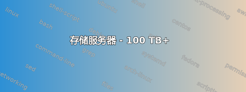 存储服务器 - 100 TB+ 