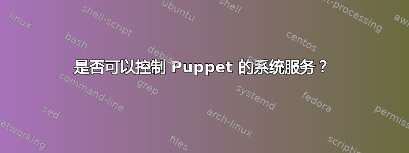 是否可以控制 Puppet 的系统服务？