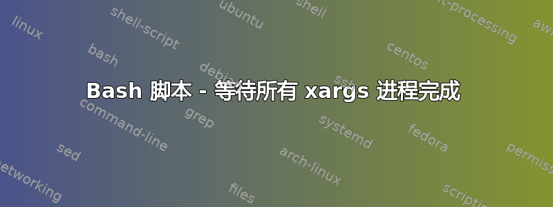 Bash 脚本 - 等待所有 xargs 进程完成