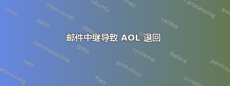 邮件中继导致 AOL 退回