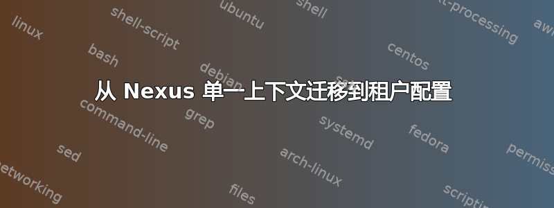 从 Nexus 单一上下文迁移到租户配置