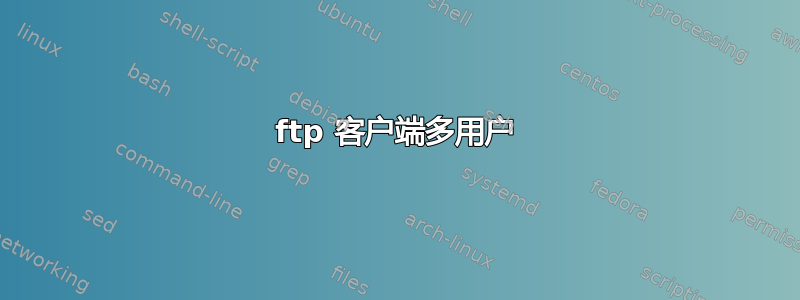 ftp 客户端多用户