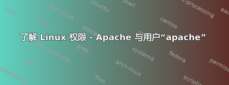 了解 Linux 权限 - Apache 与用户“apache”