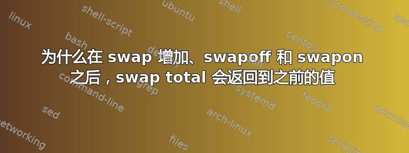 为什么在 swap 增加、swapoff 和 swapon 之后，swap total 会返回到之前的值