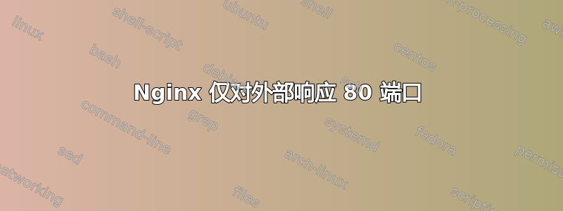 Nginx 仅对外部响应 80 端口