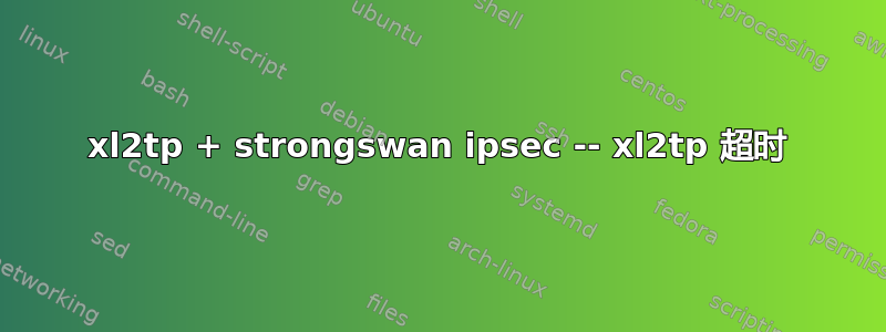 xl2tp + strongswan ipsec -- xl2tp 超时