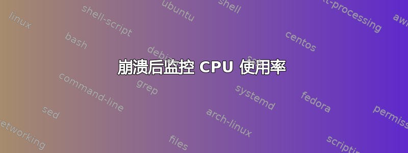 崩溃后监控 CPU 使用率