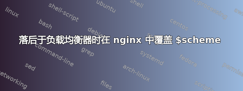 落后于负载均衡器时在 nginx 中覆盖 $scheme