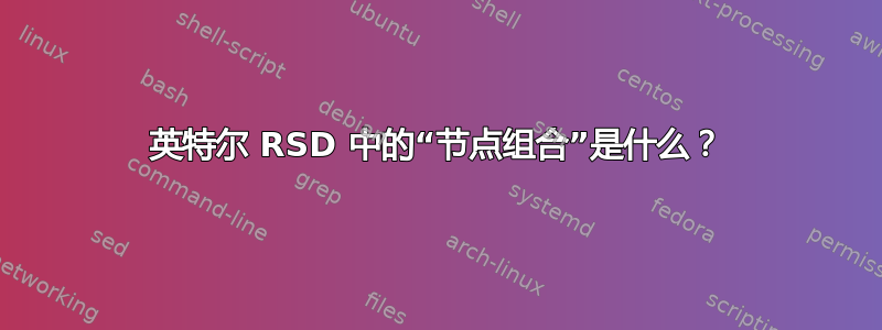 英特尔 RSD 中的“节点组合”是什么？