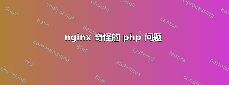 nginx 奇怪的 php 问题