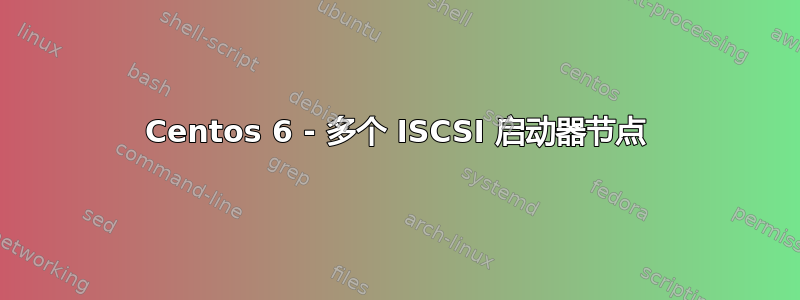 Centos 6 - 多个 ISCSI 启动器节点