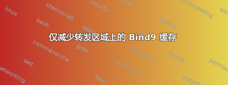 仅减少转发区域上的 Bind9 缓存