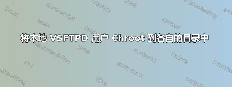 将本地 VSFTPD 用户 Chroot 到各自的目录中