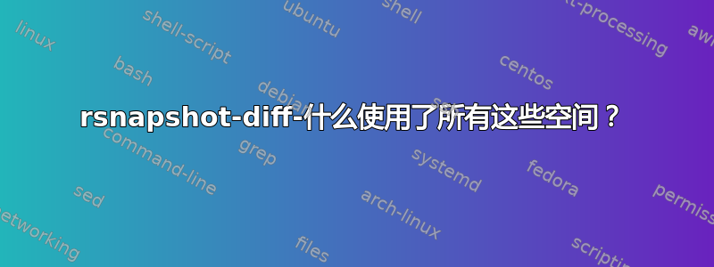 rsnapshot-diff-什么使用了所有这些空间？