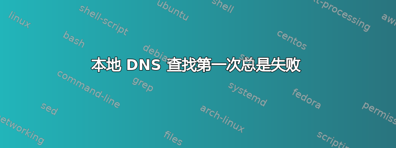 本地 DNS 查找第一次总是失败