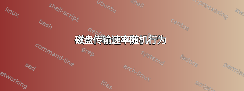 磁盘传输速率随机行为