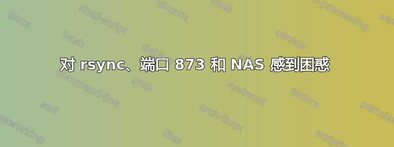 对 rsync、端口 873 和 NAS 感到困惑