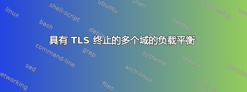 具有 TLS 终止的多个域的负载平衡