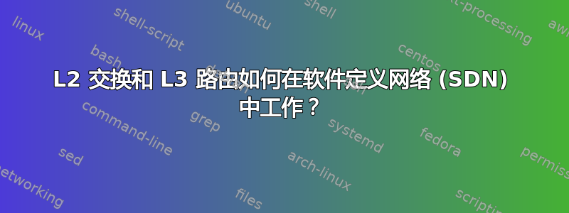 L2 交换和 L3 路由如何在软件定义网络 (SDN) 中工作？