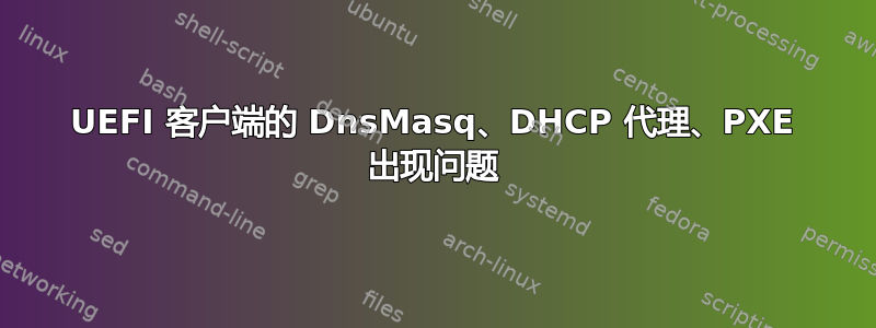 UEFI 客户端的 DnsMasq、DHCP 代理、PXE 出现问题