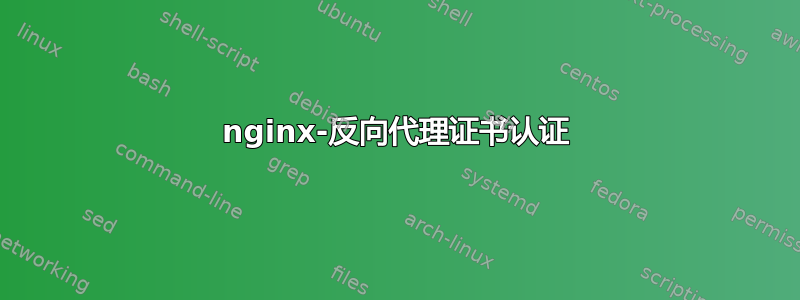 nginx-反向代理证书认证