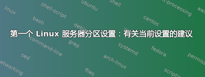 第一个 Linux 服务器分区设置：有关当前设置的建议