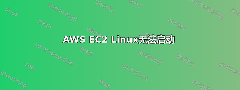 AWS EC2 Linux无法启动